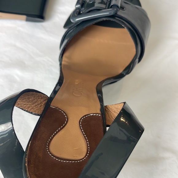 Chloe Buckle Wedge Sandal - Picture 3 of 5